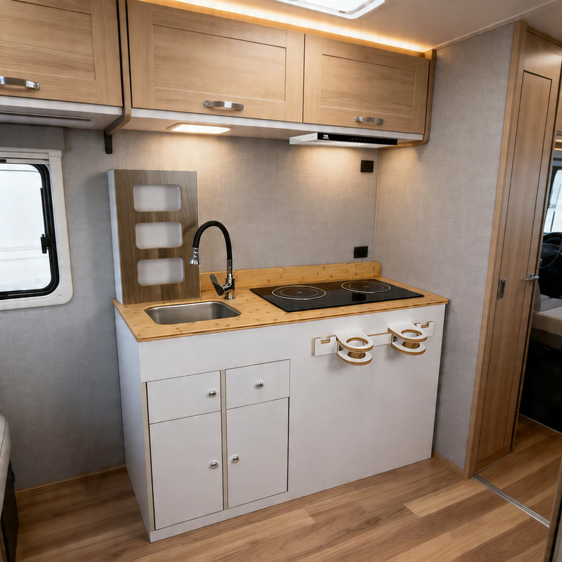 VTX-9579301 GuangRun well-made Lightweight Modern RV Kitchen Cabinet Plywood Camper Furniture Storage Vehicle Marine Trailer