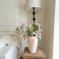 Large Ceramic Vase Set of 3 Flower Pot Brown Vintage Porcela