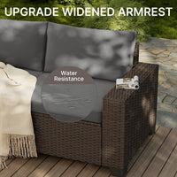 VTX-3380389 Outdoor Patio Furniture Set Wicker Modern Thickened Standard Home Decor Gifting Garden Centerpiece Relaxation Comfort