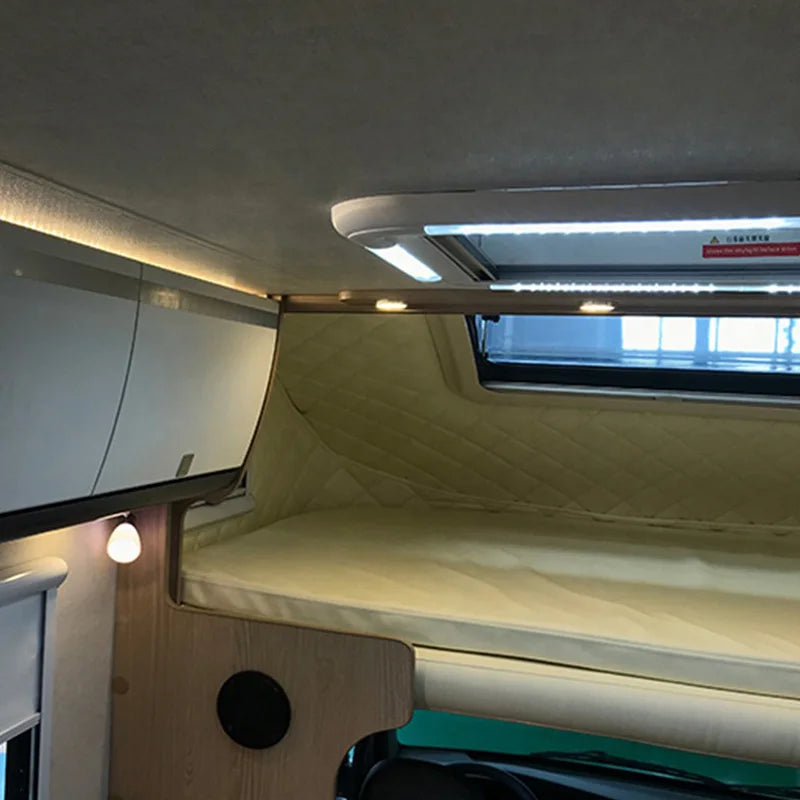 Large Living Space RV Caravan Motorhome, Max Payload 3455kg, Size L6200*W2100*H2850, Indoor Kitchen, White