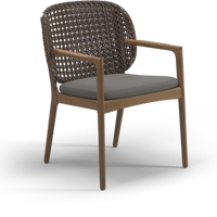 VTX-3249317 Leisure Teak Wood Frame Rattan Chair Patio Outdoor Garden Rocking Balcony Sets Modern Living Room Backyard Deck