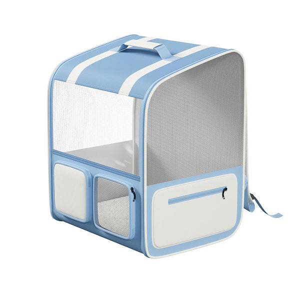 VTX-4598181 Breathable Oxford Zipper Pet Carrier Backpack Large Capacity Portable Outdoor Travel Cats Small Dogs Home Decor