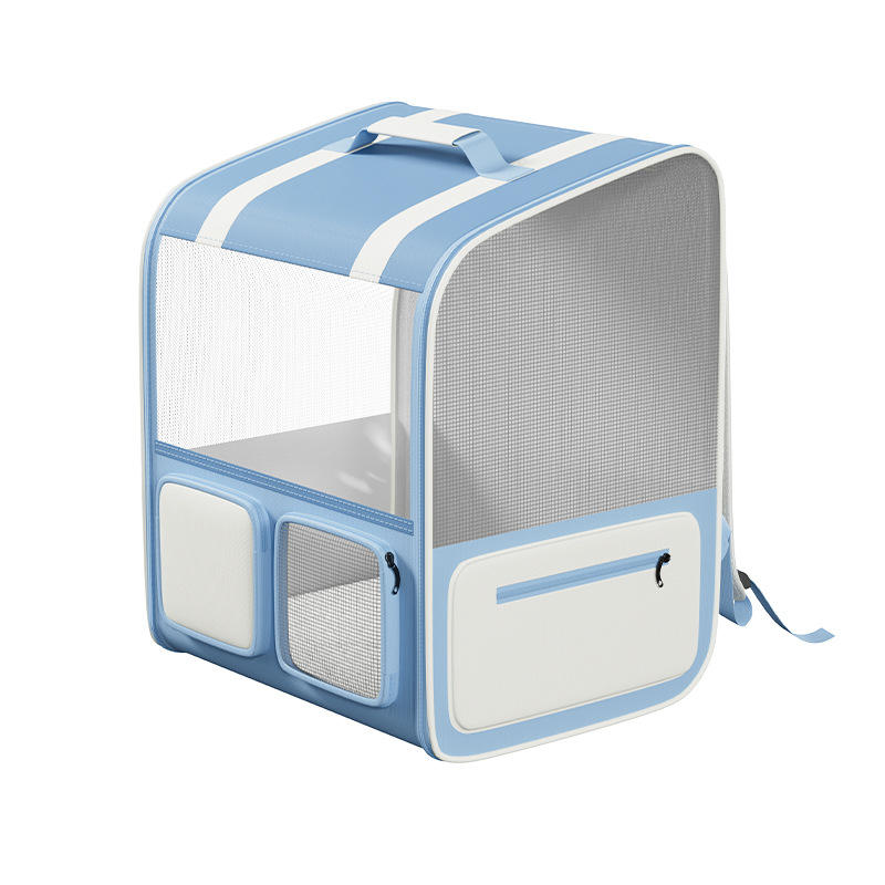 VTX-4598181 Breathable Oxford Zipper Pet Carrier Backpack Large Capacity Portable Outdoor Travel Cats Small Dogs Home Decor
