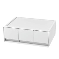 VTX-2775077 Modular Stackable Cosmetic Drawer Organizer Plastic Rectangular Storage Box Modern Simple Design Desktop Vanity