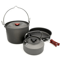 VTX-1759269 Outdoor Camp Cookwar Enamel Kitchen Tools Stove Cooking Pots Large Utensils Outside Camping Set Cookware Home
