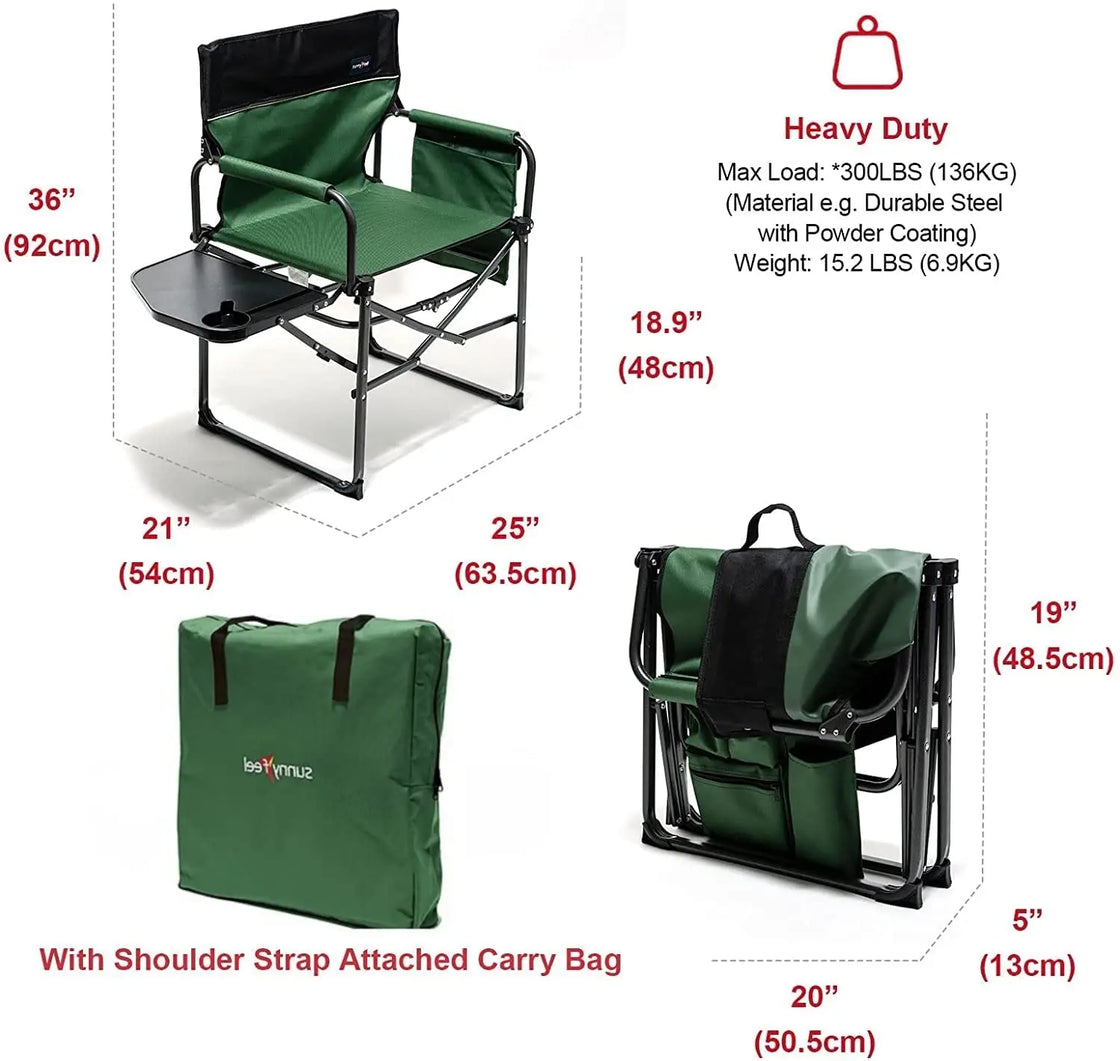 Metal Folding Lawn Chair, Outdoor Furniture, Camping Chair, Beach Chair, Iron Frame, 300 lbs Capacity, Modern Design