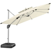 VTX-1971365 Modern Design Waterproof Windproof UV Protect Dining Garden Terrace Sunshade Patio Umbrella Base Villa Pool Courtyard