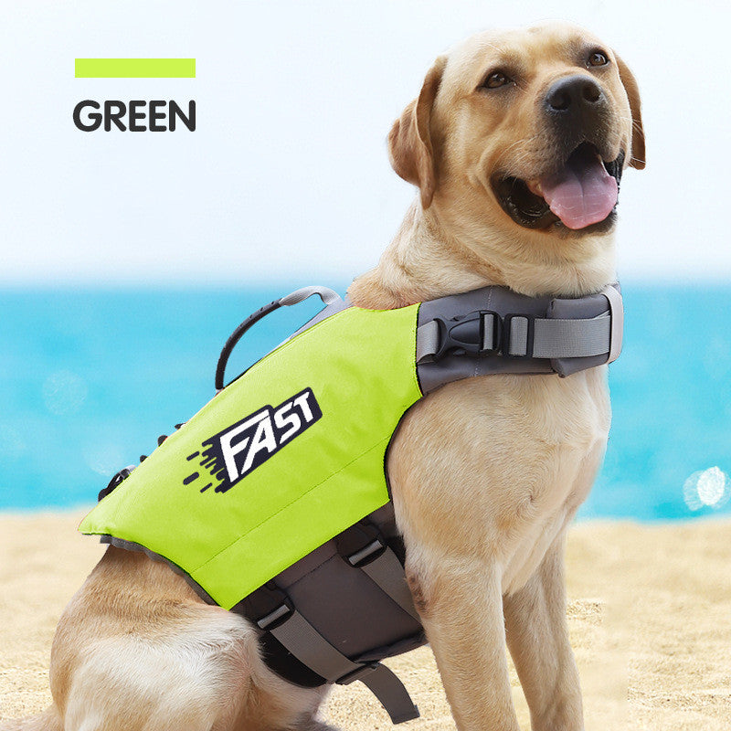 KFX-0818621 Reflective Dog Life Jacket for Swimming Training, Suitable for Medium and Large Dogs