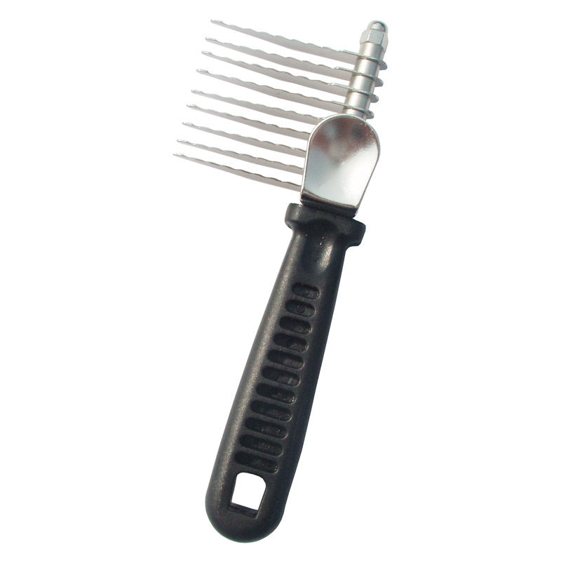 KFX-1508157 Pet Knot Comb - Metal Grooming Tool for Easy Detangling