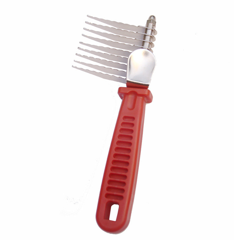 KFX-1508157 Pet Knot Comb - Metal Grooming Tool for Easy Detangling