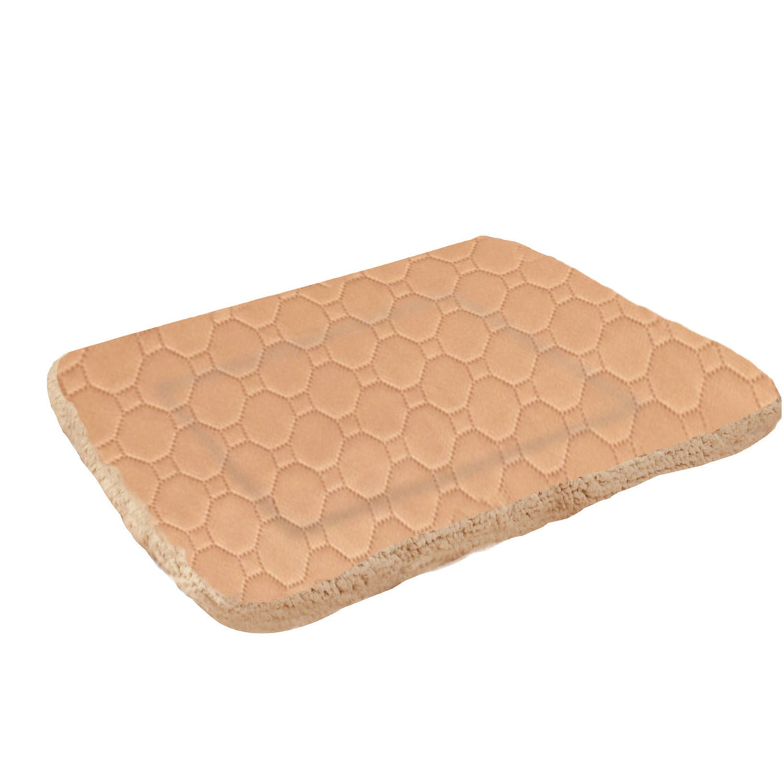 KFX-1716541 Three-Layer Absorbent Pet Mat for Warmth and Comfort in Light Coffee and Gray