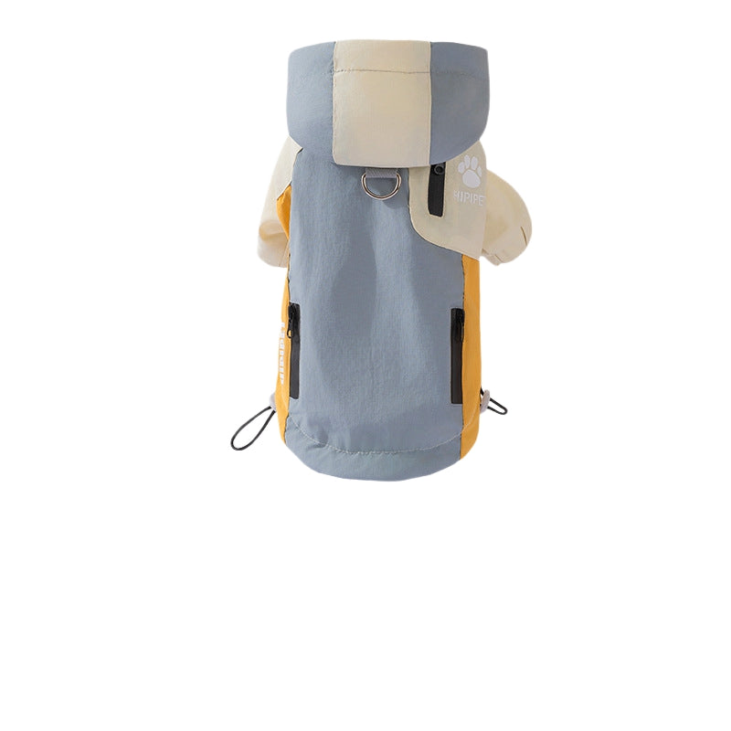 KFX-1861821 Waterproof Outdoor Dog Jacket with Hood, Reflective Hiking Coat and Multiple Pockets