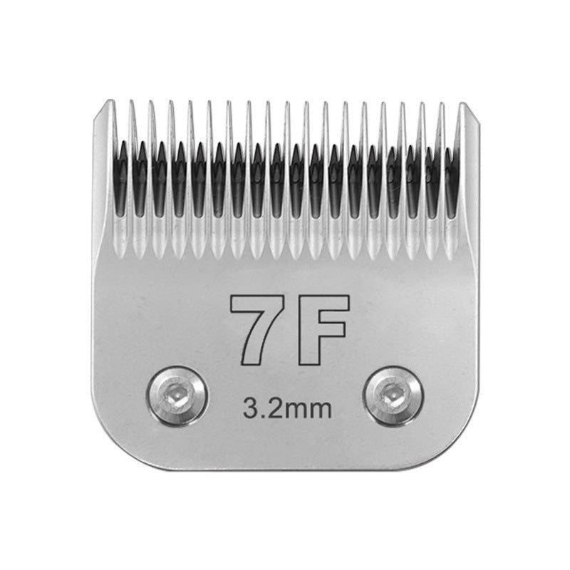 KFX-1999677 D Series 7F Electric Pet Hair Cutter Head - High Titanium Steel, 1.5mm to 9.6mm Options