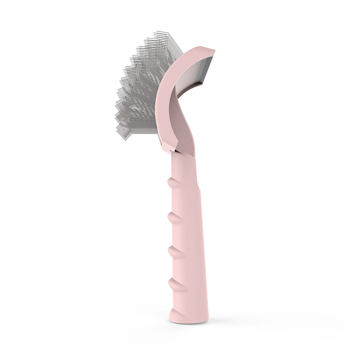 KFX-2261821 Curved Needle Comb for Thick Dog Hair, 25mm Long Needle, Available in Pink, Green, Black