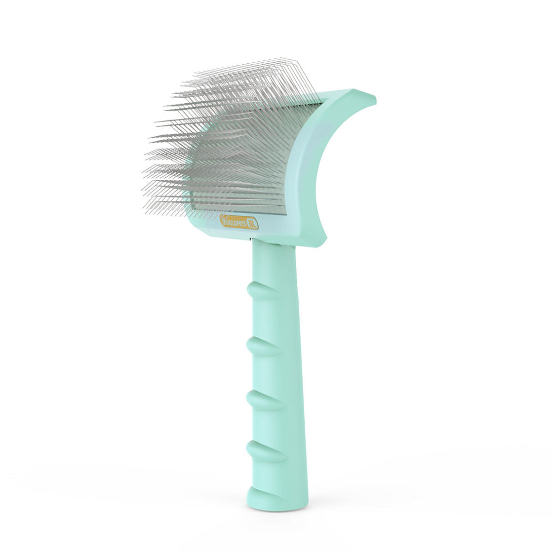 KFX-2261821 Curved Needle Comb for Thick Dog Hair, 25mm Long Needle, Available in Pink, Green, Black