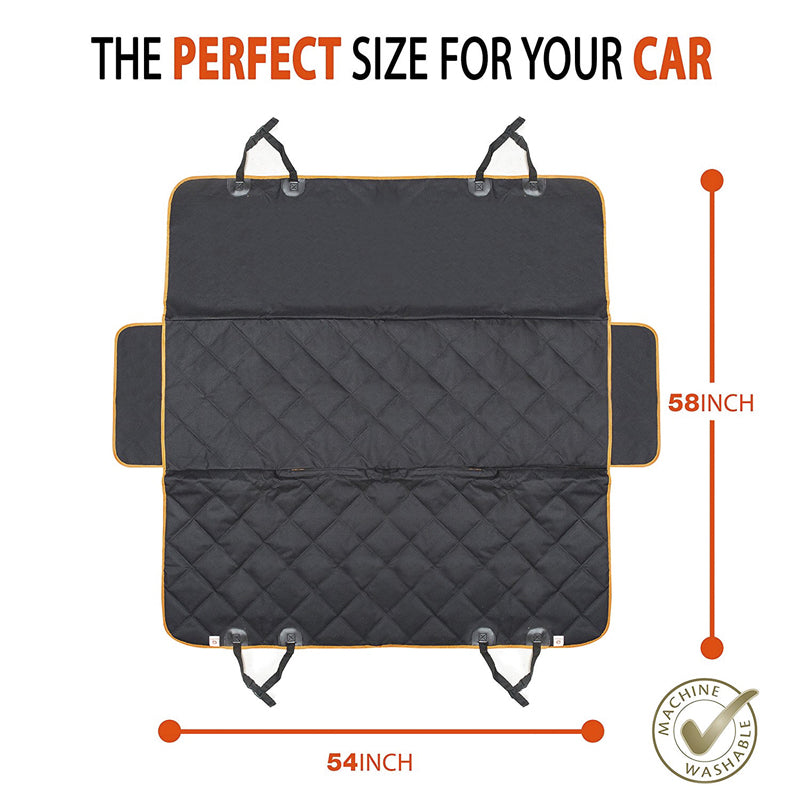KFX-3191101 Waterproof Anti-Dirty Dog Car Seat Cover - Large Size 137x147 cm, Durable PVC and Oxford Material