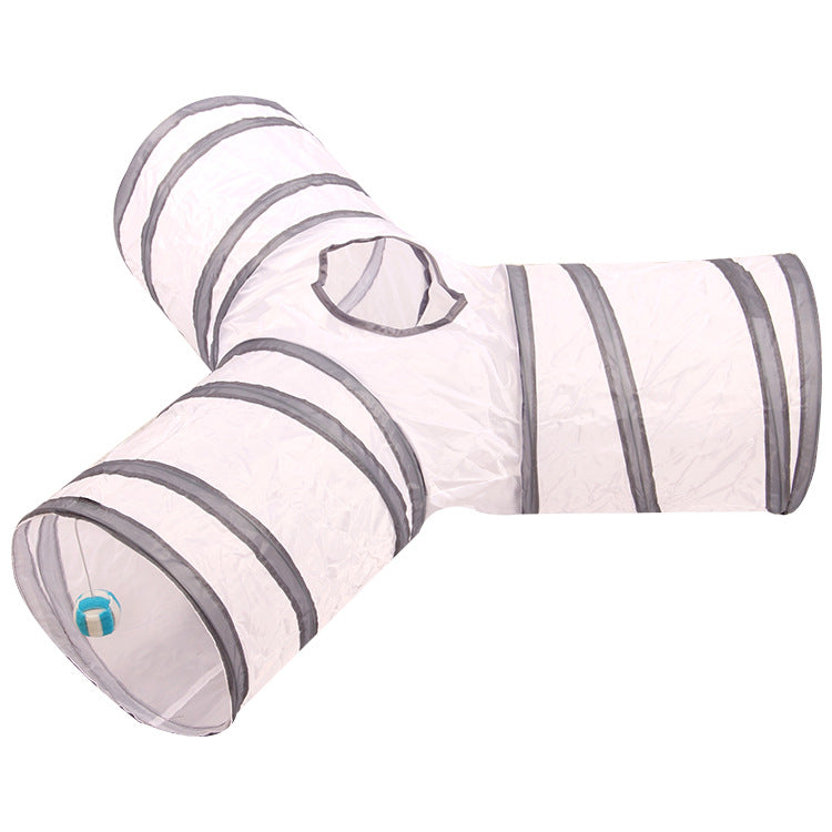 KFX-3336893 Foldable Multi-Channel Pet Tunnel for Cats and Dogs - Indoor Play Tent for Small Pets