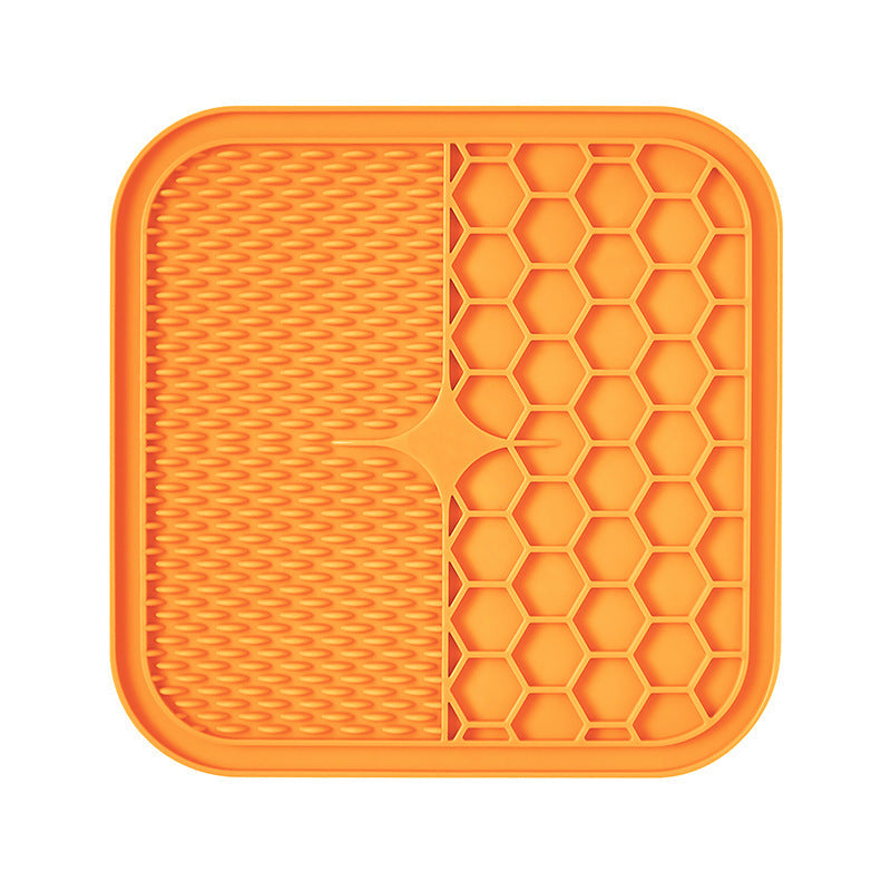 KFX-3916093 Silicone Licking Pad for Cats and Dogs - Slow Feed Bowl in Various Sizes and Colors
