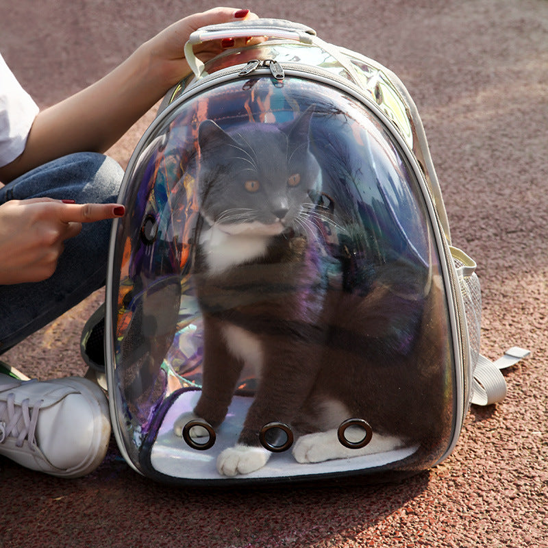 KFX-6167613 Pawful Laser Travel Backpack for Small Dogs and Cats