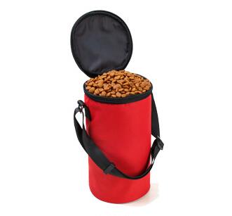 KFX-7275709 Waterproof Dog Food Travel Bag with Feeders and Dry Food Container