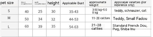 KFX-7760061 Warm Thermal Cotton-Padded Dog Clothes for Autumn and Winter - Available in S, M, L