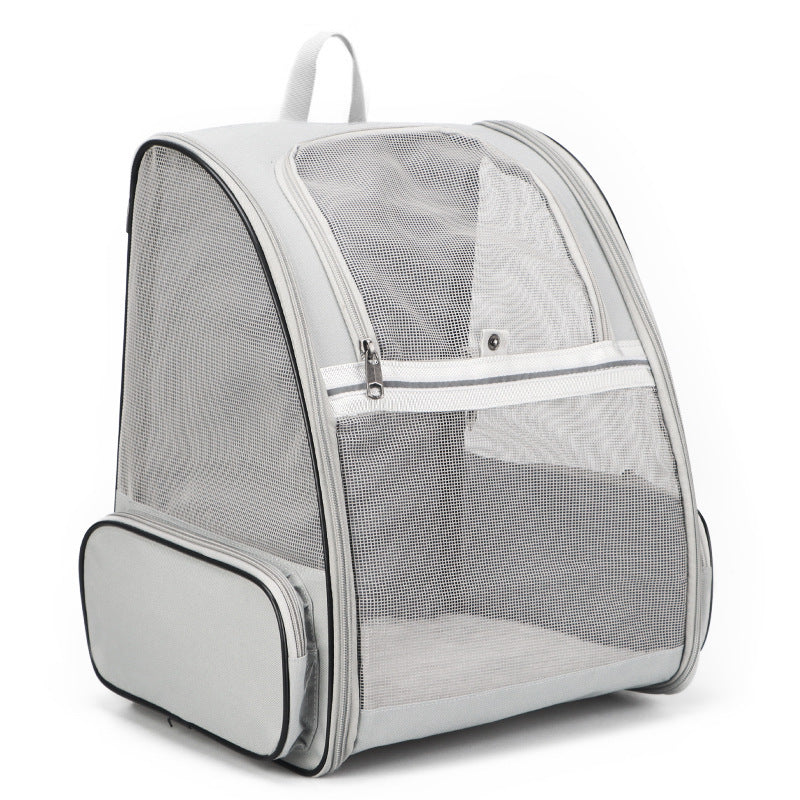 KFX-8166461 Portable and Foldable Breathable Cat Bag, Medium-Hard PVC, 3 Color Options Available