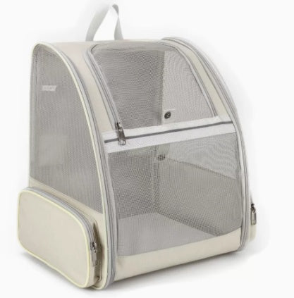 KFX-8166461 Portable and Foldable Breathable Cat Bag, Medium-Hard PVC, 3 Color Options Available