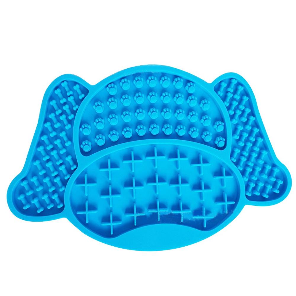 KFX-8339773 Silicone Dog Footprint Licking Pad for Slow Feeding, Food-Grade Material, 180MM x 180MM