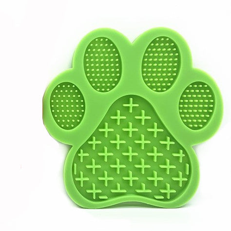 KFX-8339773 Silicone Dog Footprint Licking Pad for Slow Feeding, Food-Grade Material, 180MM x 180MM