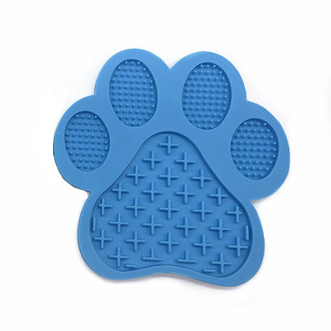 KFX-8339773 Silicone Dog Footprint Licking Pad for Slow Feeding, Food-Grade Material, 180MM x 180MM