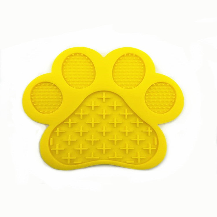 KFX-8339773 Silicone Dog Footprint Licking Pad for Slow Feeding, Food-Grade Material, 180MM x 180MM