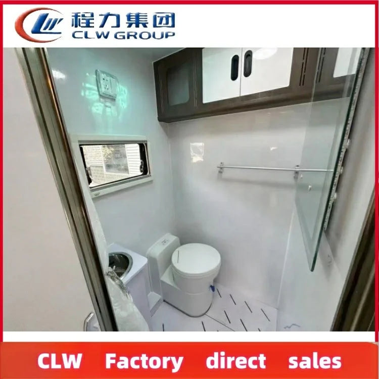4x2 Mobile Motorhome Family Travel Caravan Recreational Vehicle, New, Diesel, Manual Transmission, Euro 3 Emission Standard, Dimensions: 7600x2500x3800 mm, Gross Vehicle Weight: 12000 kg