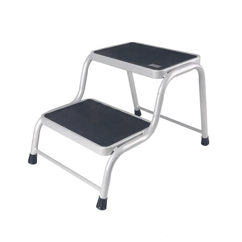 Stainless Steel Anti-Slip Caravan Steps Stool for RV and Camping, 64x44x33cm