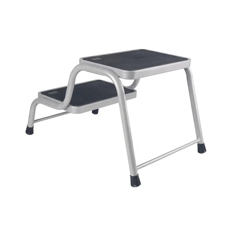 Stainless Steel Anti-Slip Caravan Steps Stool for RV and Camping, 64x44x33cm