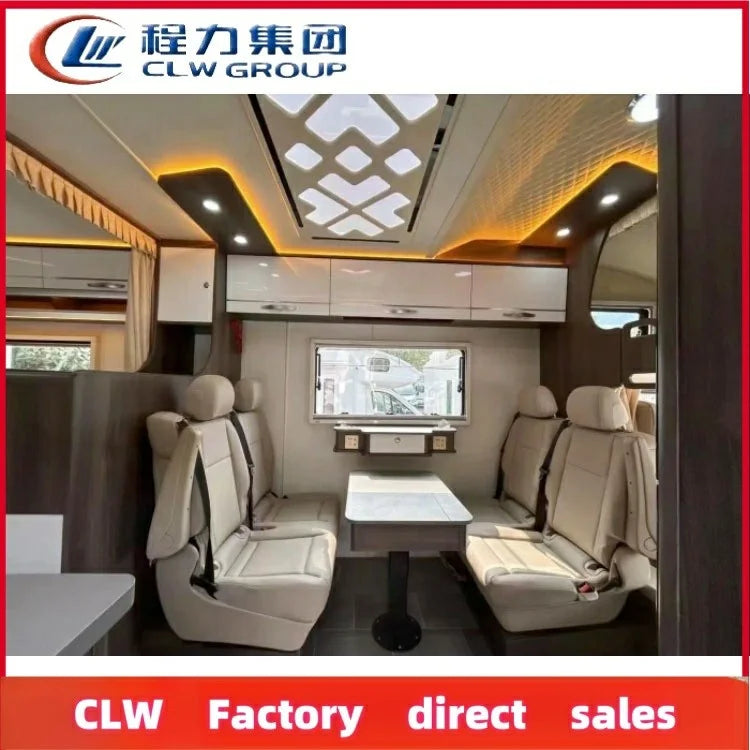 4x2 Mobile Motorhome Family Travel Caravan Recreational Vehicle, New, Diesel, Manual Transmission, Euro 3 Emission Standard, Dimensions: 7600x2500x3800 mm, Gross Vehicle Weight: 12000 kg