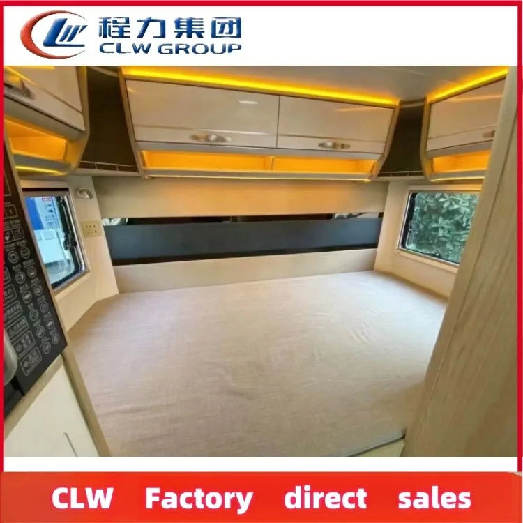 4x2 Mobile Motorhome Family Travel Caravan Recreational Vehicle, New, Diesel, Manual Transmission, Euro 3 Emission Standard, Dimensions: 7600x2500x3800 mm, Gross Vehicle Weight: 12000 kg