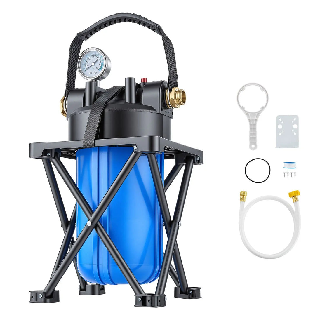 Premium 0.5 Micron RV Water Filter System with Cartridge Mounting Bracket, Model D0100XF0A77